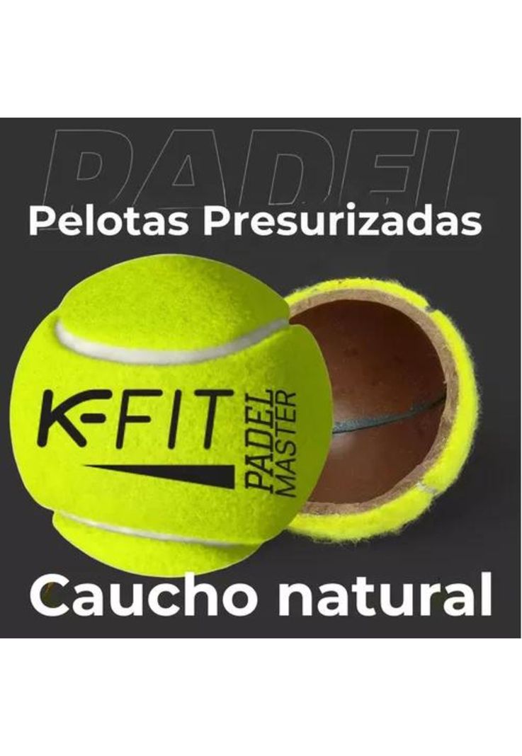 Pack de 6 Tarros de Pelotas de Padel K-Fit - 18 Unidades-4