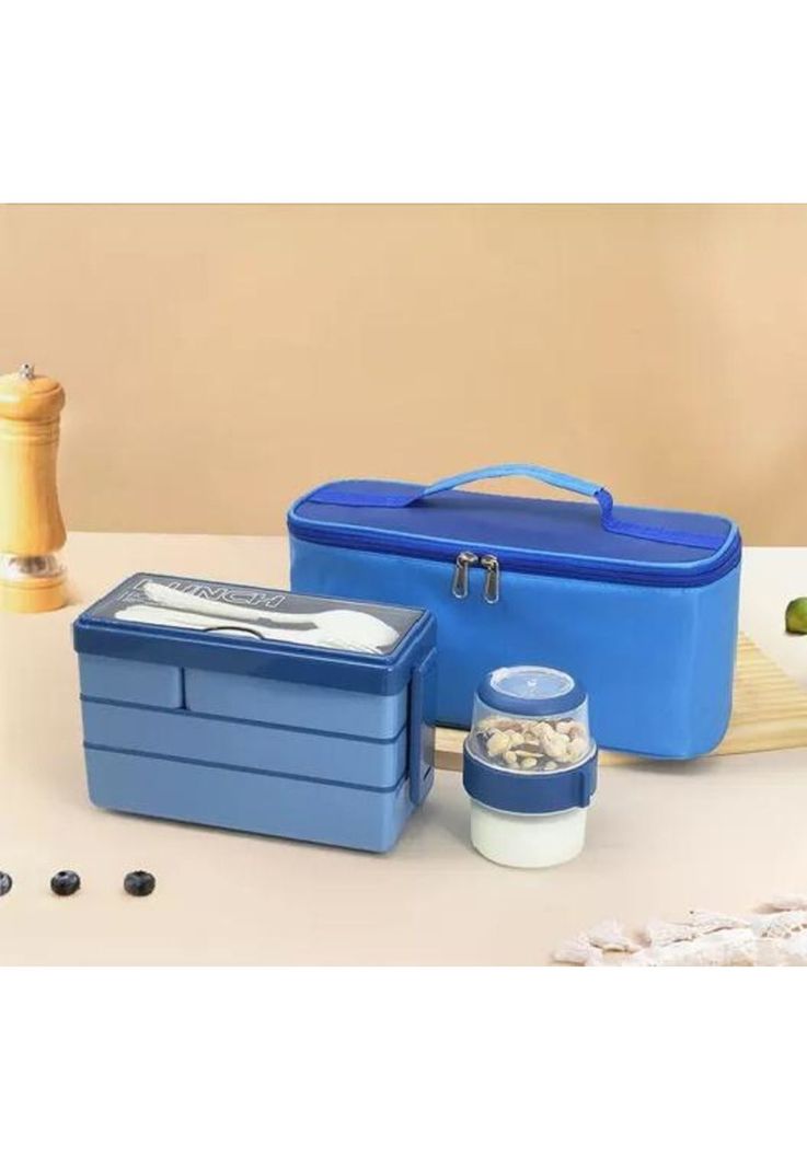 Bolso Lonchera Térmica y Fiambrera Set para Niños y Adultos - 4 Pk-2