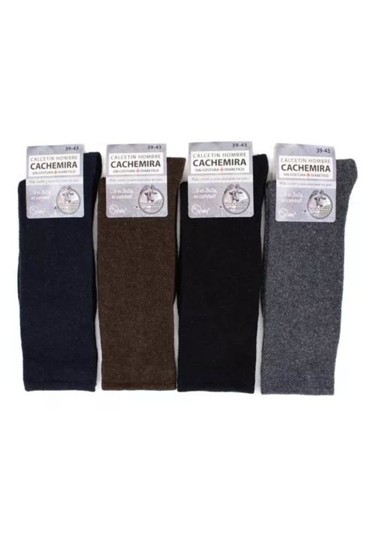 Pack de 6 calcetines térmicos de lana para invierno, gruesos, sin costura, color oscuro-1