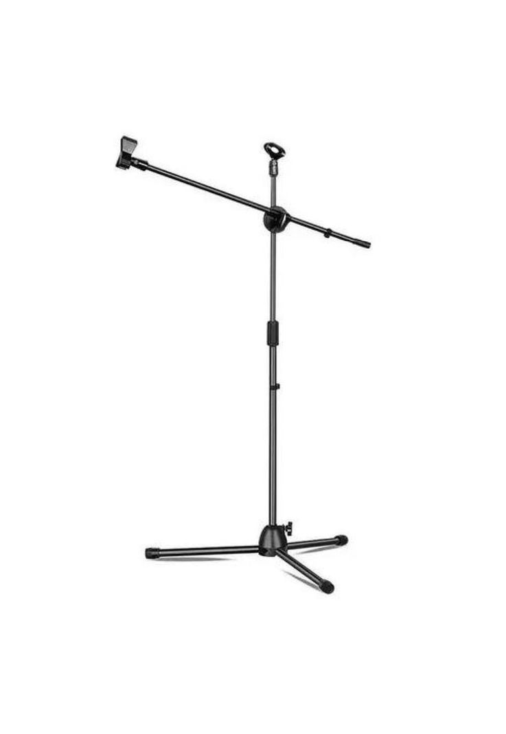 Atril Micrófono - Soporte Pedestal Profesional Ajustable, Color Negro-2