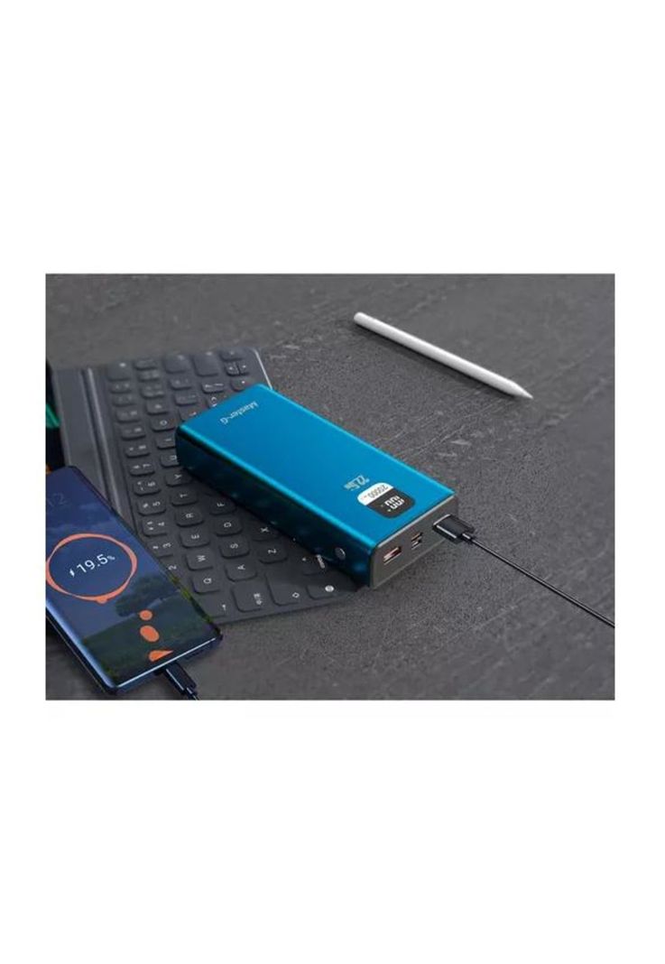 Batería externa power bank 20,000 mAh, 22.5W PD Master-G, color azul-2