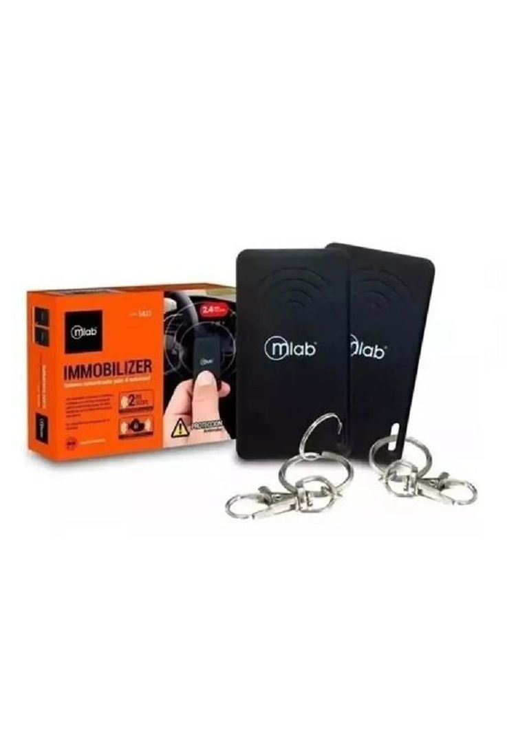 Inmovilizador para auto antirrobo antiportonazo Mlab, color negro-2