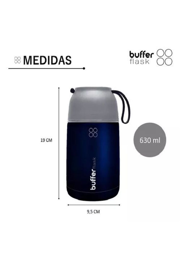 Termo de Comida y Líquido Buffer - Multipropósito, 630 ml + Cuchara-6