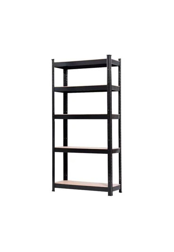 Estanterías Metálicas Rack Metálico Repisas Negro 180x90x40-0