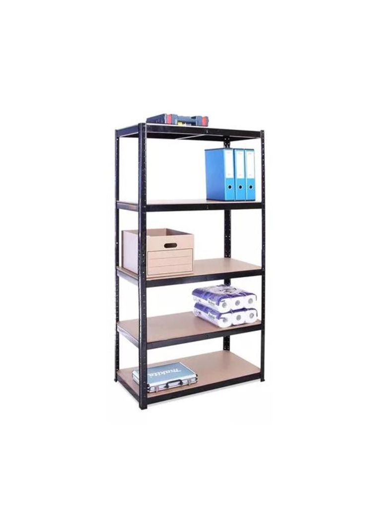 Estanterías Metálicas Rack Metálico Repisas Negro 180x90x40-2