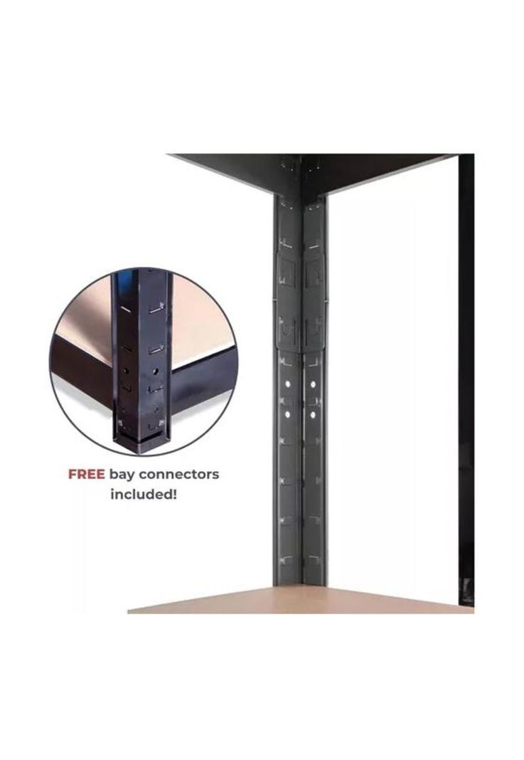 Estanterías Metálicas Rack Metálico Repisas Negro 180x90x40-4