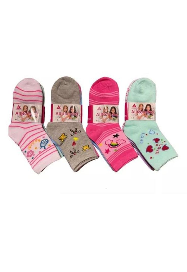 Pack de 12 pares de calcetines largos para niña, calcetas de bambú, tallas 2-10-2