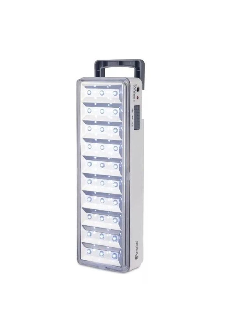 Lámpara de emergencia LED con batería recargable, 30 LEDs, 120 LUM, 5W, blanco-0