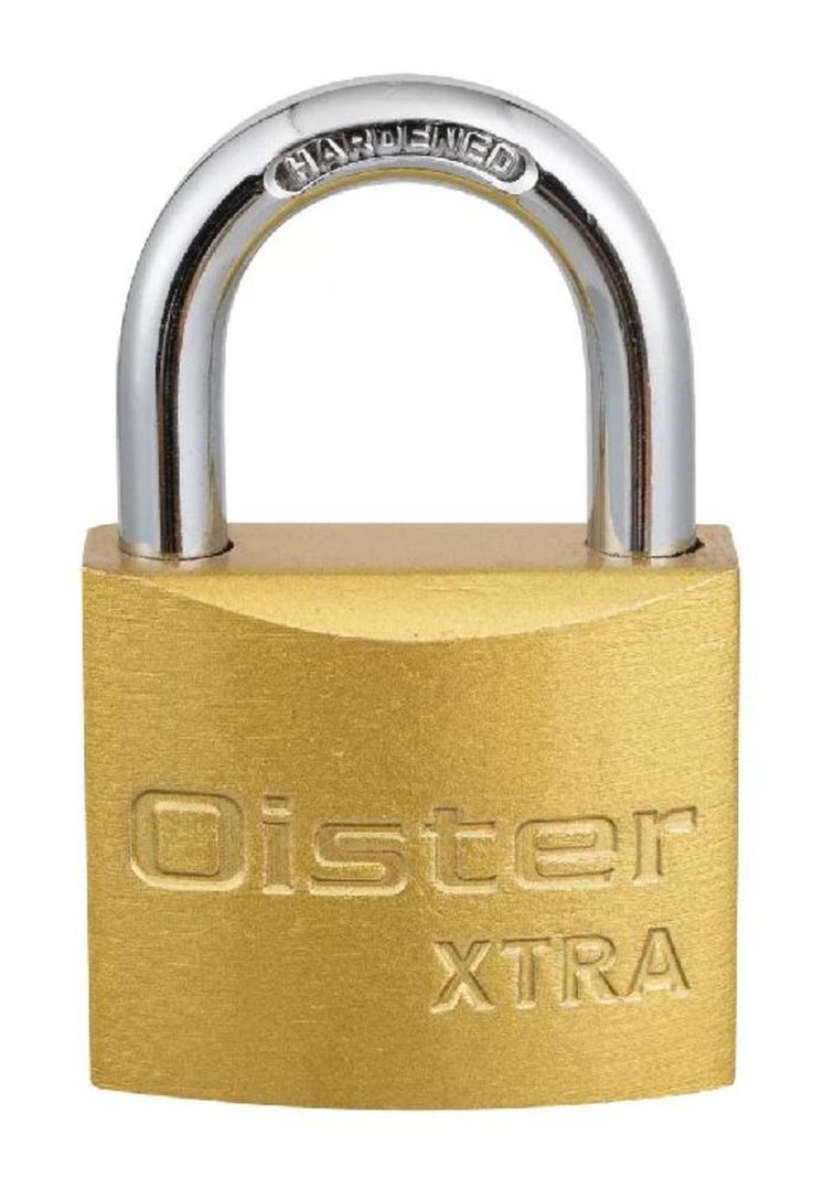 Candado oister xtra 30mm fierro bronceado color amarillo-0