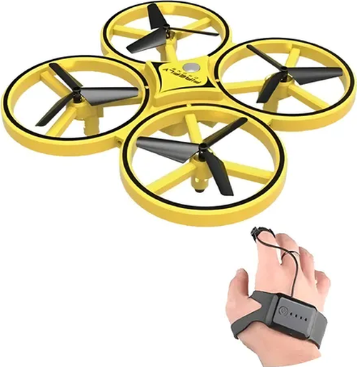 drone luciérnaga rc mano