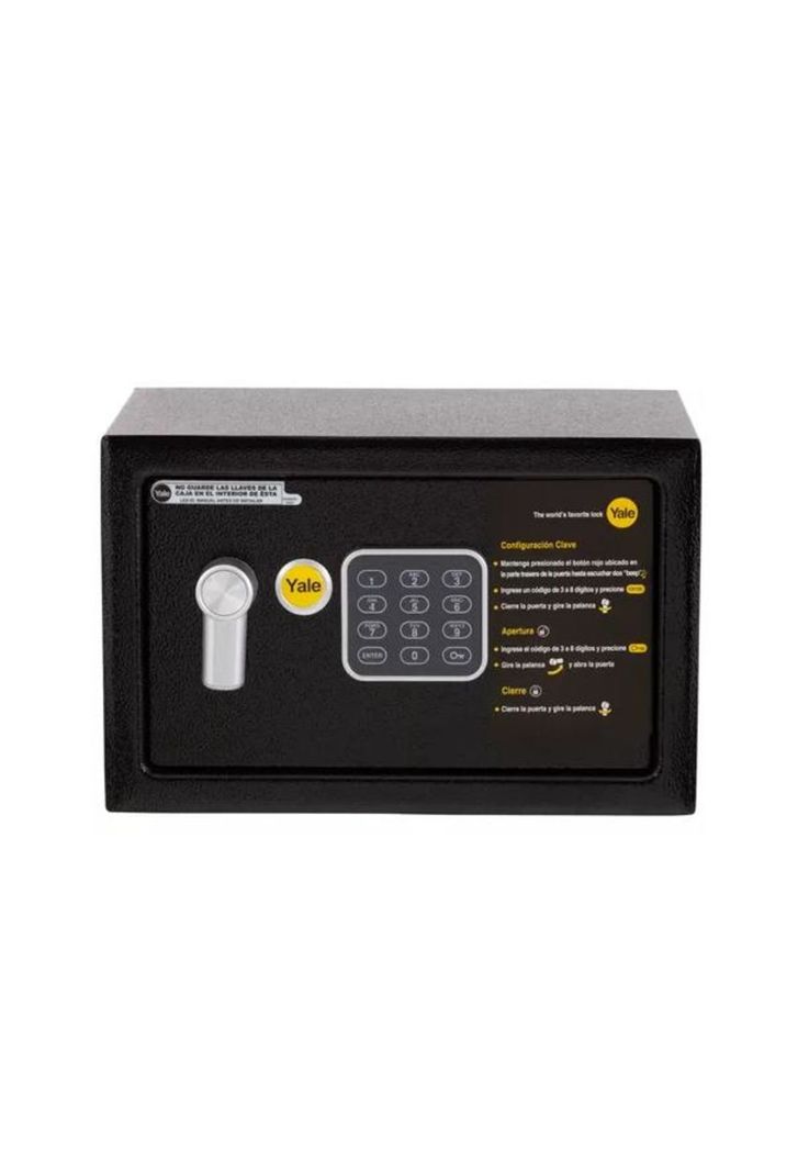 Caja de seguridad yale compact 8 lts negra-0