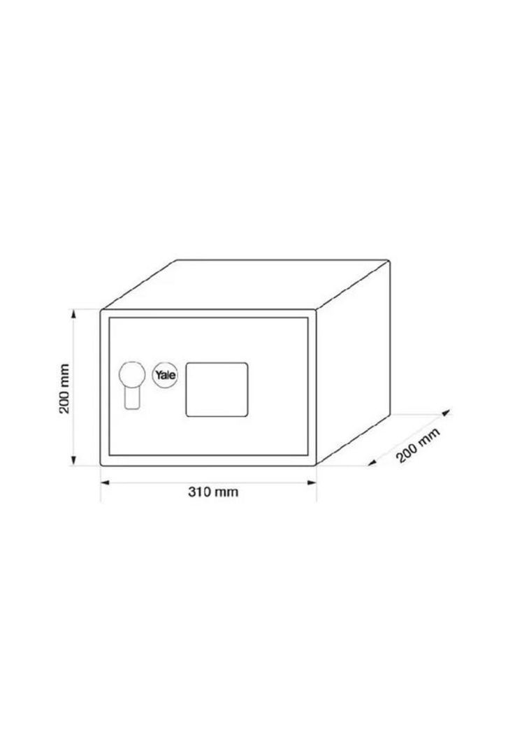 Caja de seguridad yale compact 8 lts negra-3