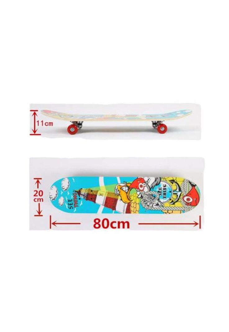 Tabla skate madera arce 7 láminas 32'', negro-1