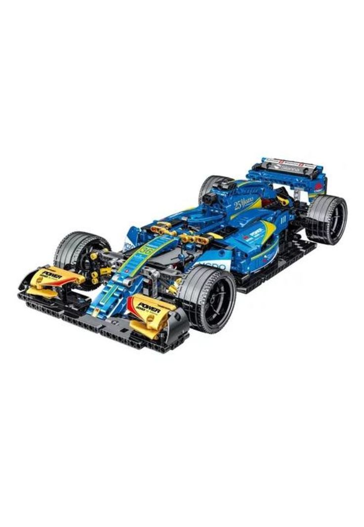 Fórmula 1 F1 bloques de construcción azules-0