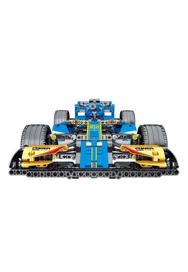 Fórmula 1 F1 bloques de construcción azules-2