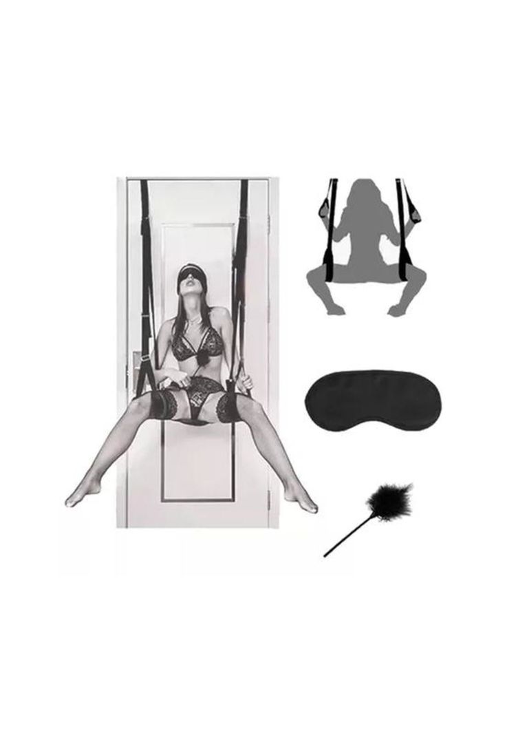 Kit BDSM de 3 piezas, columpio sexual de techo, bondage y masoquismo-0