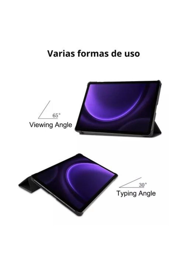 Funda carcasa para tablet Samsung S9/S9 Fe SM-X510/X710, color azul-4