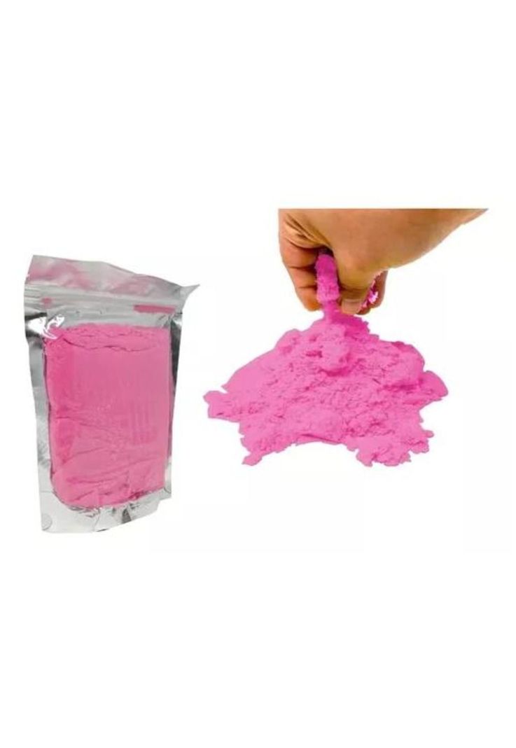 Arena mágica o kinética para jugar de 1 kg color rosa-0