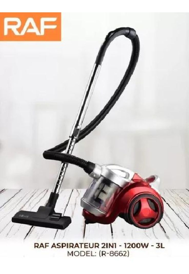 Aspiradora trineo 2 en 1 20kpa 1200w 3L HLC Home, color rojo-2