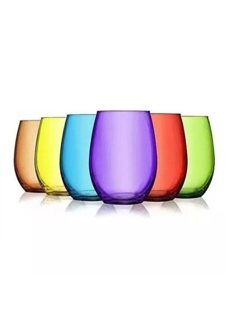 6 Vasos Altos Mikonos Full Color 460ml-2
