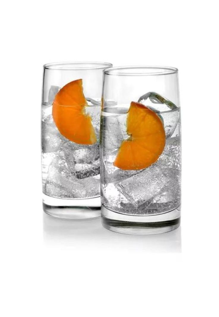 Set 6 Vasos Altos 388cc Toledo Vidrio Cristar Mojitos Bebida Transparente-1