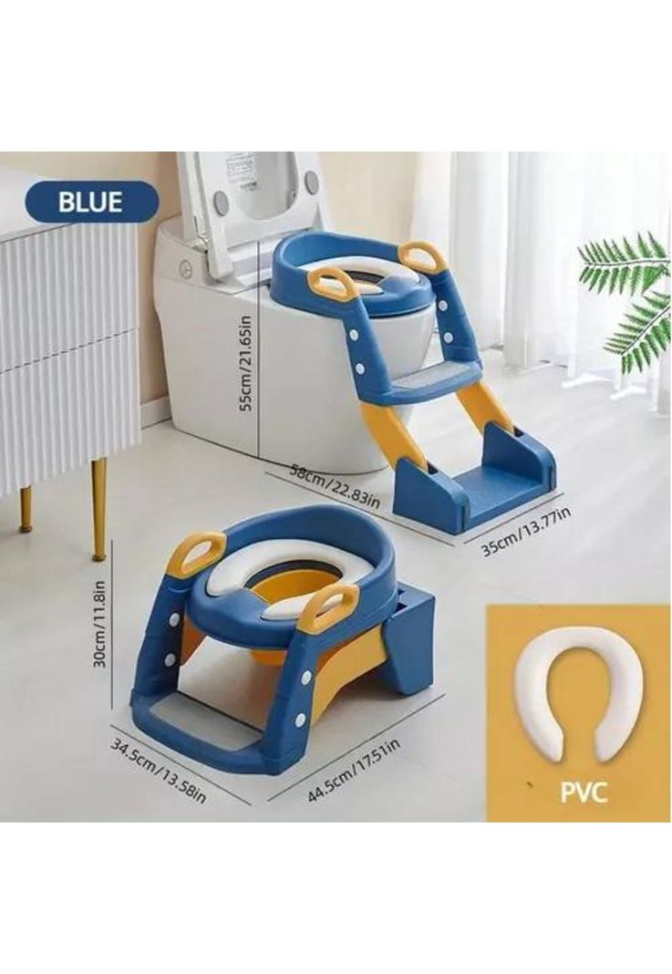 Pelela Asiento Adaptador - Escalera Inodoro WC, 3 en 1, Niños, XL-4