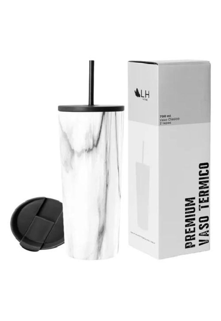 Vaso térmico mug LH 700 lt, acero inoxidable, marmoleado-0