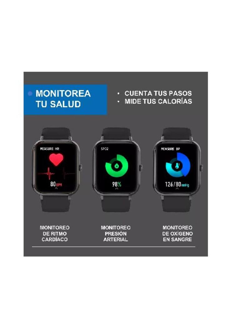 Reloj inteligente smartwatch deportivo color negro-4