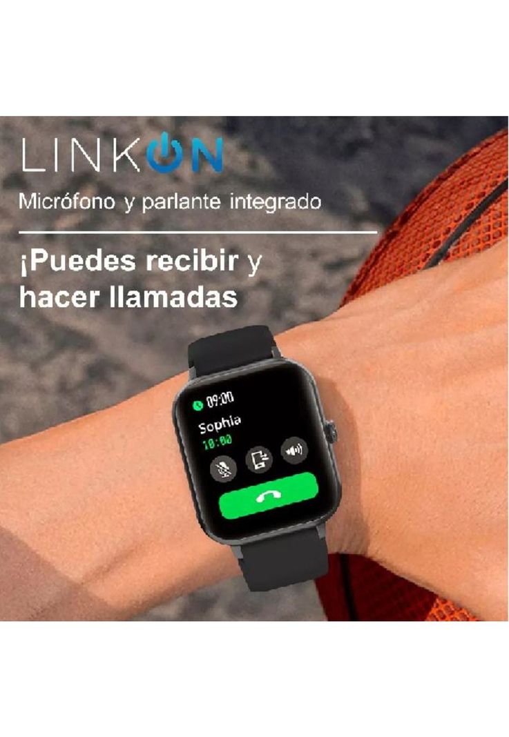 Reloj inteligente smartwatch deportivo color negro-5