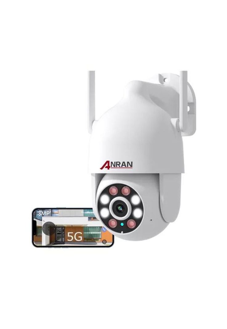 Cámara de Seguridad WiFi IP con Alarma Visión Nocturna 3MP Blanca-0