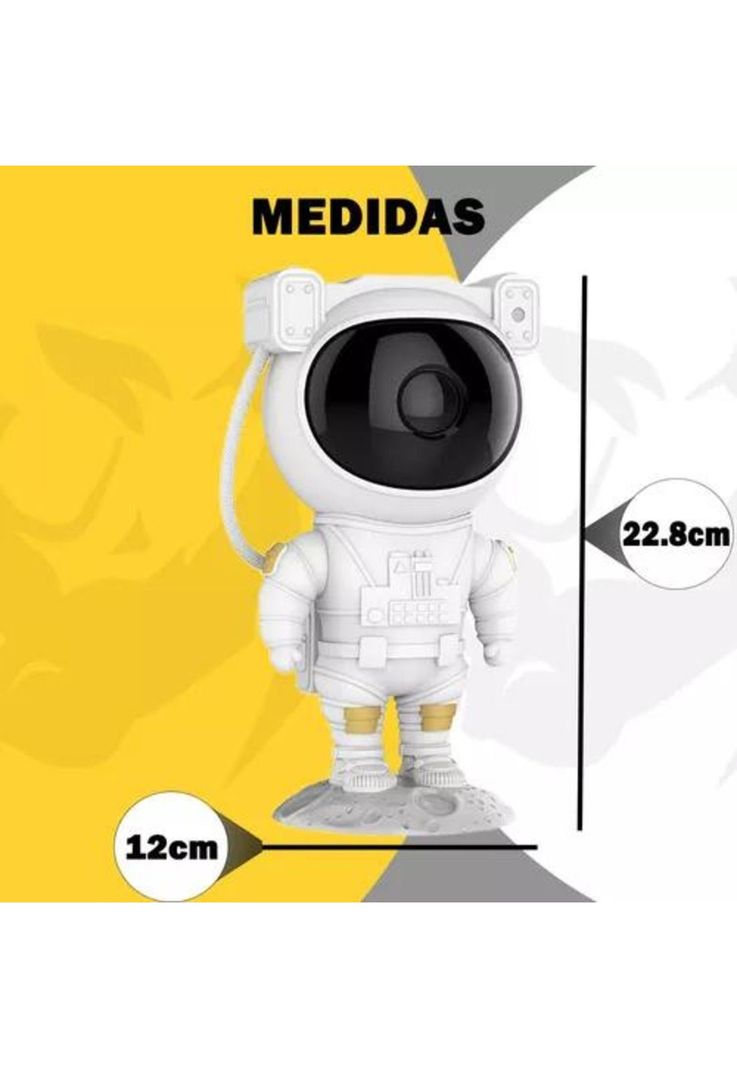 Proyector lámpara LED de galaxia, astronauta, color blanco-2
