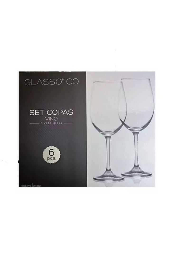 Set Copa De Vino Cristal Transparente-2