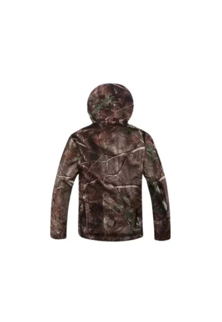 Chaqueta softshell táctica militar con capucha impermeable, talla L-1
