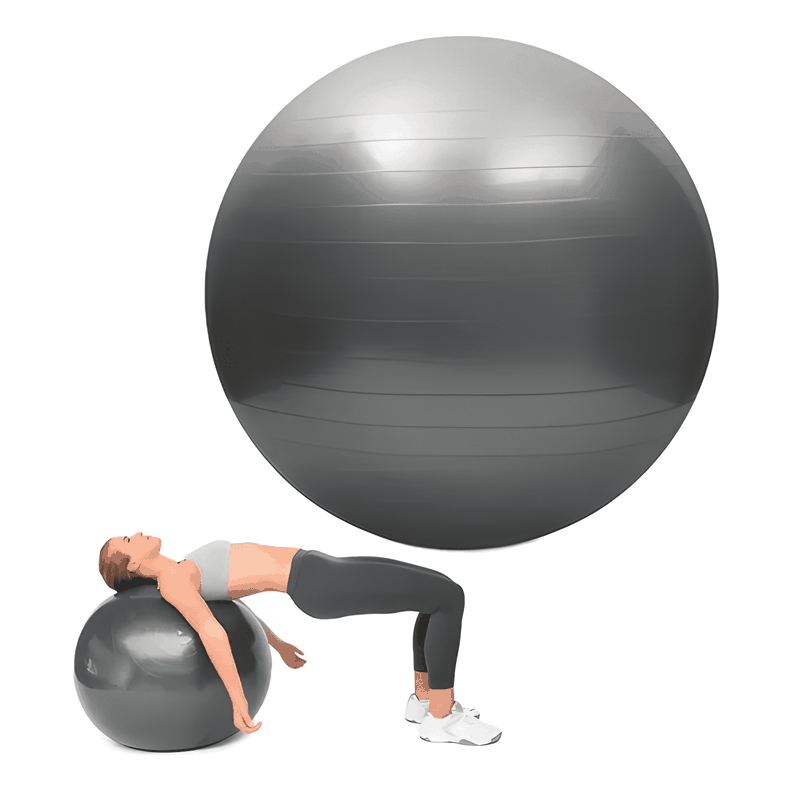 Pelota yoga 55cm cuperstorecl antiexplosión Gris oscuro