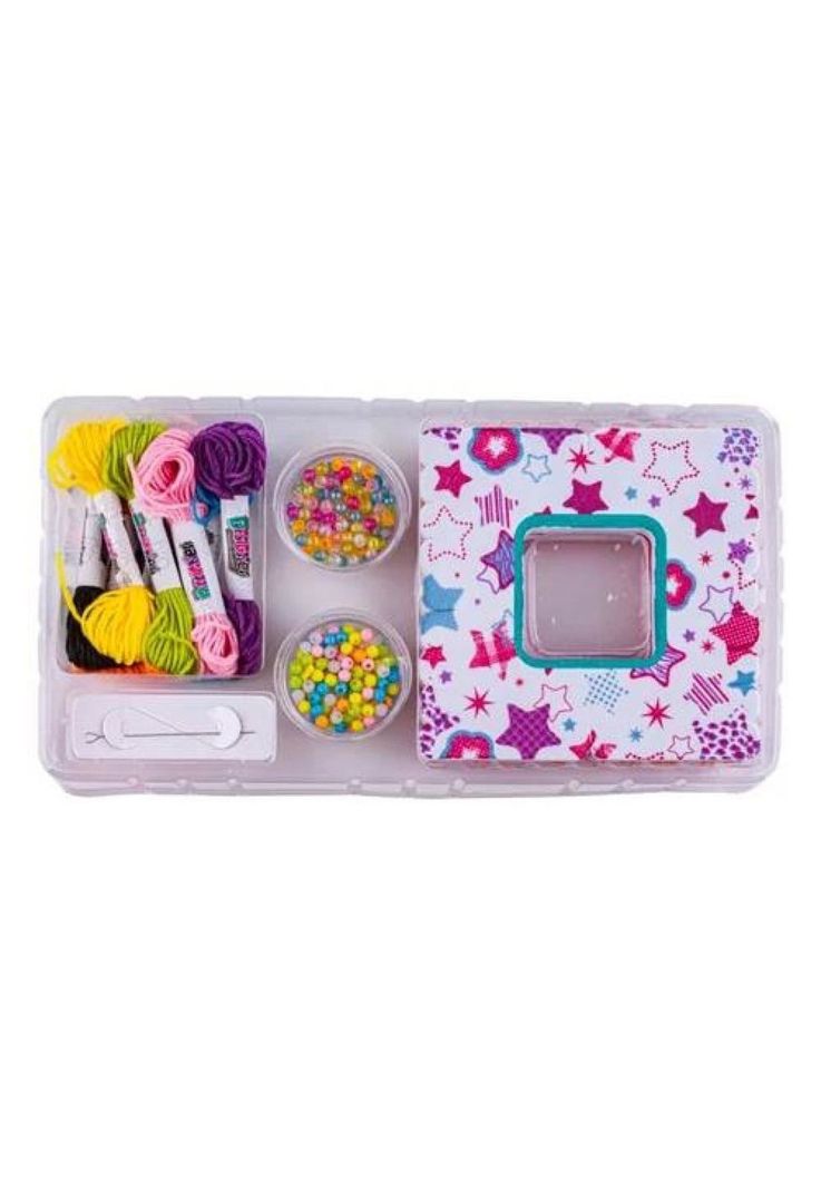 Set de mostacillas para hacer pulseras de hilo DIY-1