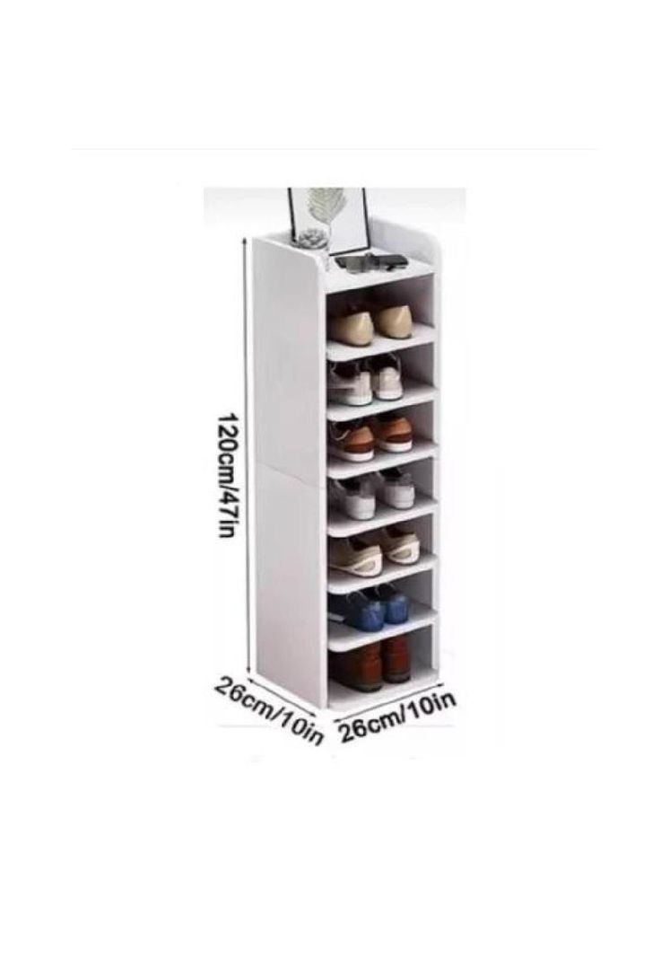 Organizador armable de zapatos 8 niveles para closet-1