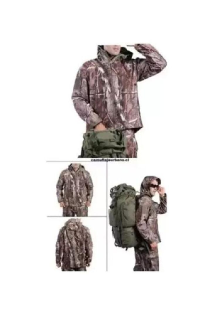 Chaqueta softshell táctica militar con capucha impermeable, talla XL-4