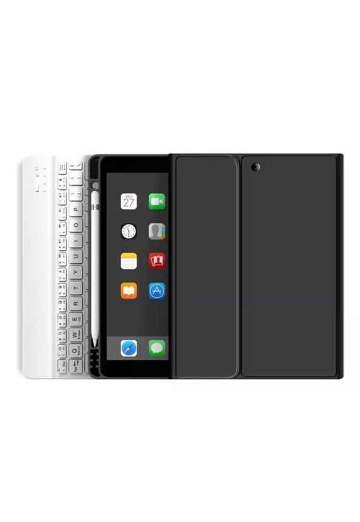 Carcasa con teclado para iPad Air (10.9") 4/5 Gen, ranura para lápiz, color negro-0