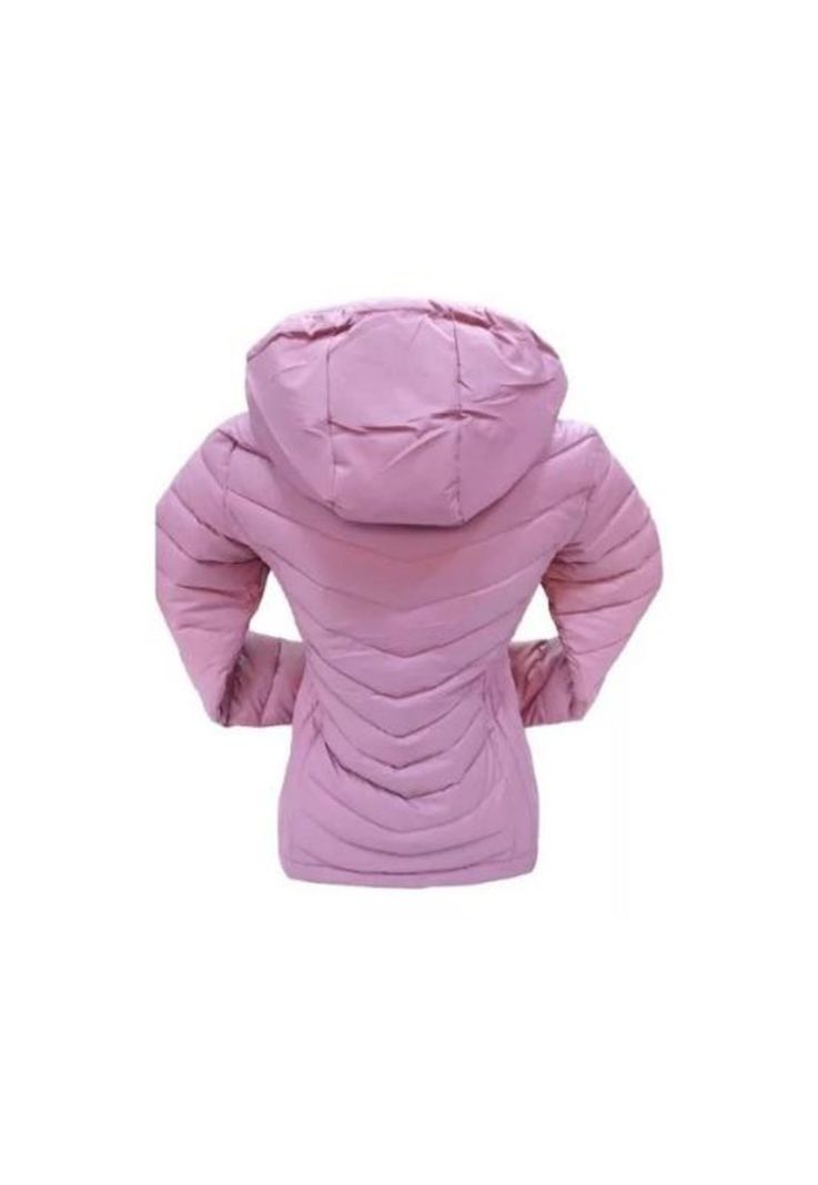 Chaqueta 3/4 Corta Mujer Engomada Térmica, Envío Rápido, Rosa Claro, Talla M-1