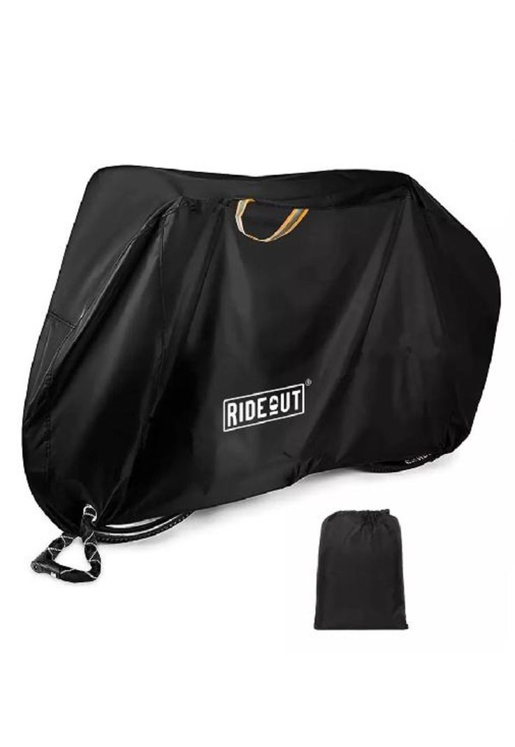 Funda cubre bicicleta moto carpa 100% impermeable 110x200 cm, negro-0
