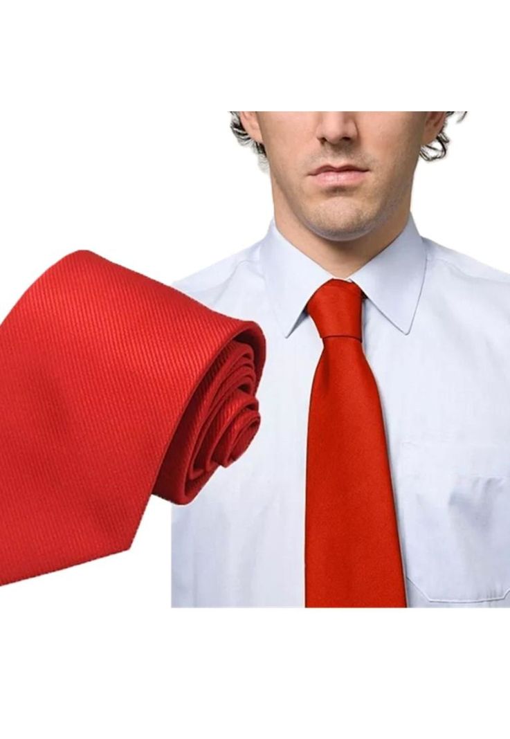 Corbata traje de vestir, rojo-5