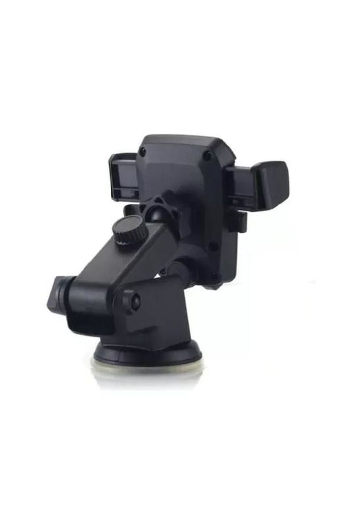 Porta celular GPS para auto, parabrisas ajustable, color negro-4