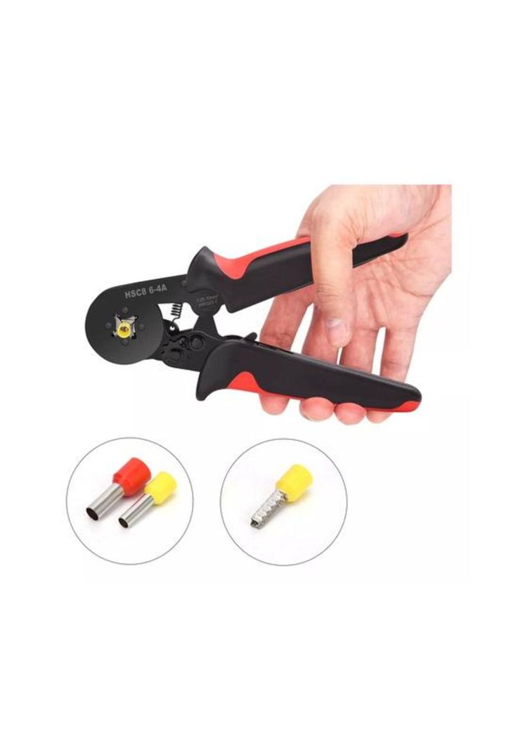 Set alicate crimpador + 1800 terminales, color rojo-4