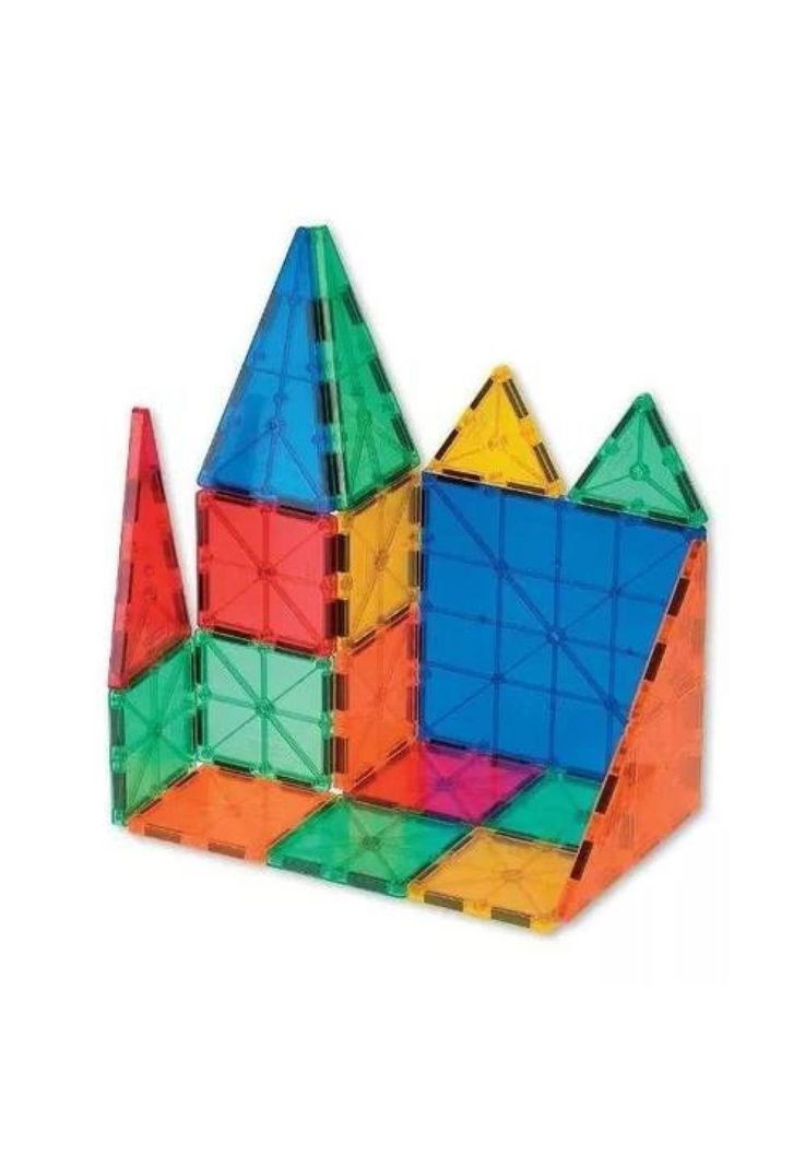 Juguete Didáctico - Bloques Magnéticos Magnetiblock 100 Piezas-1