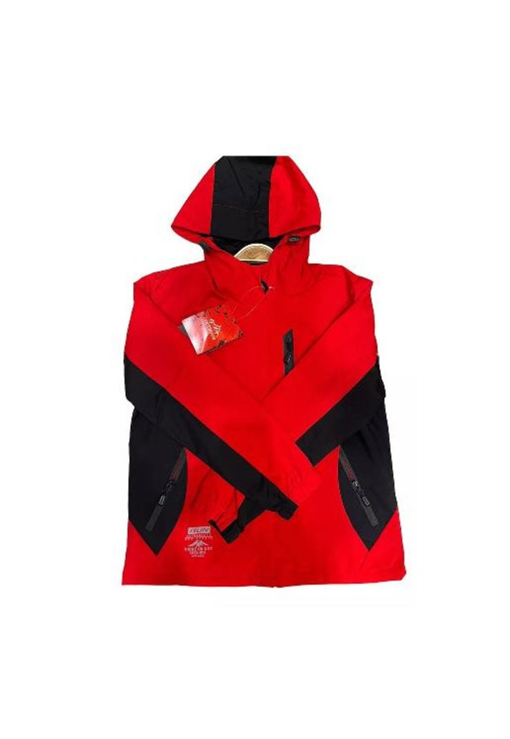 Chaqueta cortaviento deportiva ultra liviana micropolar rojo, talla XS-0