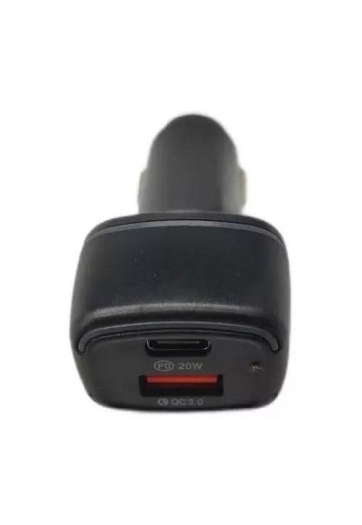 Cargador de teléfono para auto carga rápida negro-1