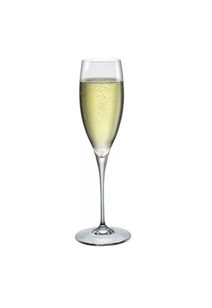 Set de 6 Copas Champagne Cristal Premium Bormioli Italia 250ml-1