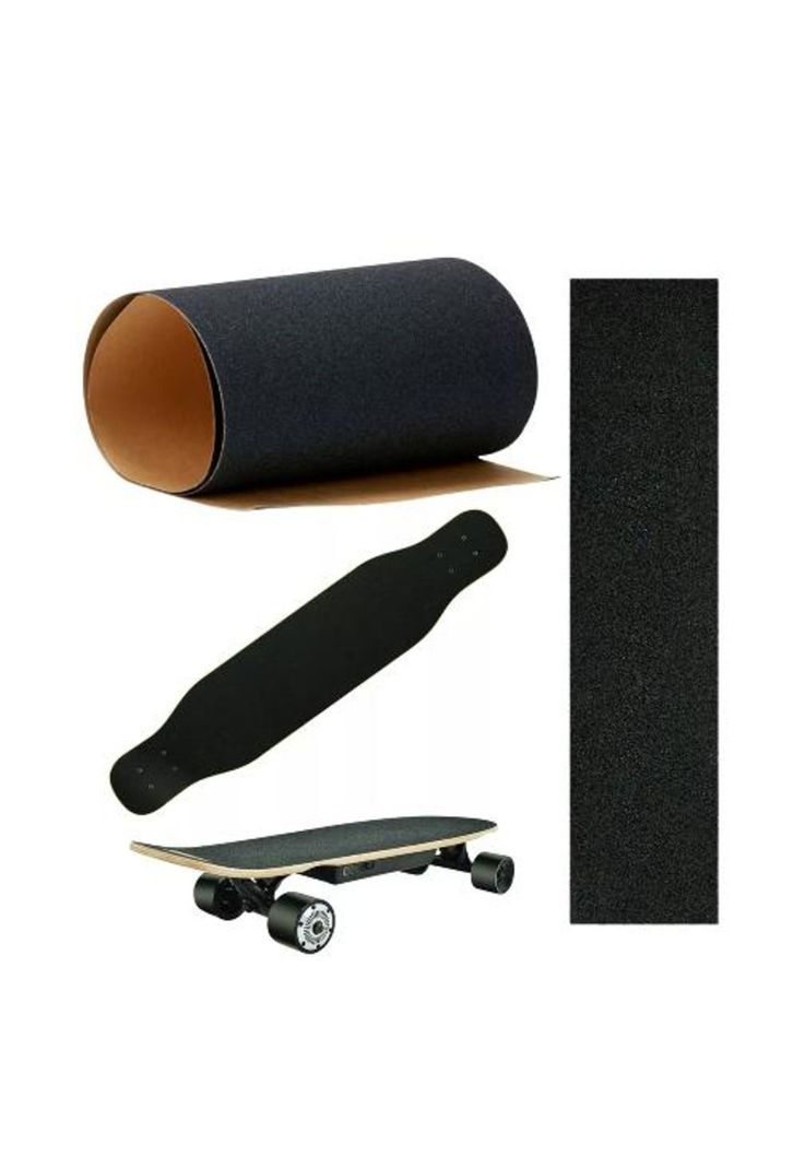 Lija skate grano fino adhesiva laminates patinetas 32x9, negro-2