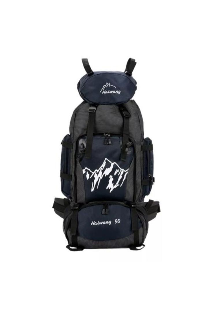 Mochila 90L para camping color negro-0