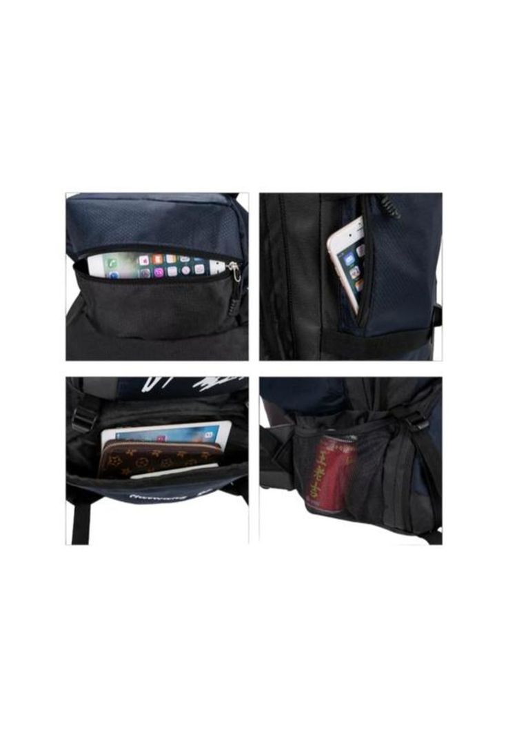 Mochila 90L para camping color negro-3
